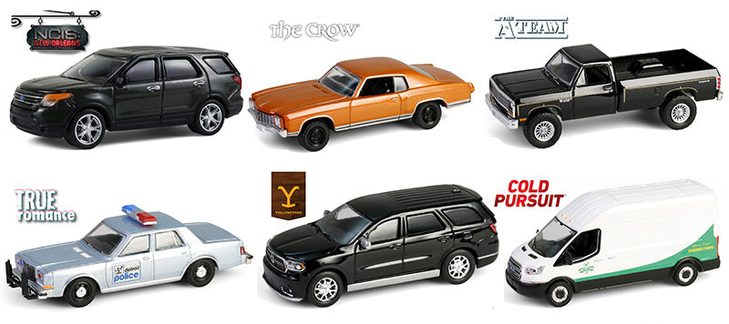 Greenlight Collectibles 62040-CASE 1:64 Hollywood Series 43 (Set of 6)