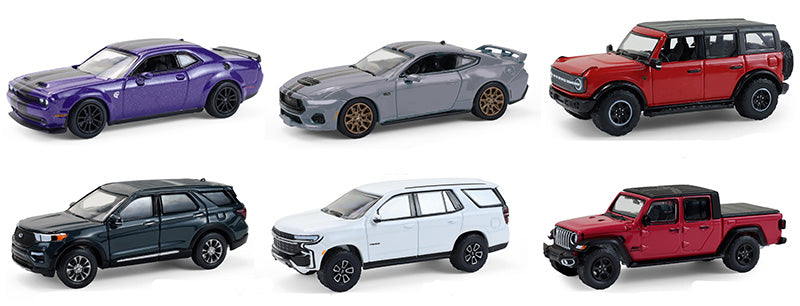 Greenlight Collectibles 68070-CASE 1:64 Showroom Floor Series 7 (Set of 6)
