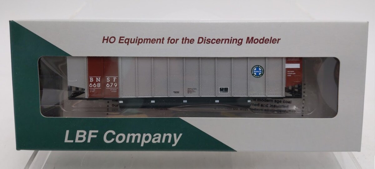 LBF 668679 HO Brown & Silver BNSF Johnstown Coalporter P/N 812 Car # 668679 Kit