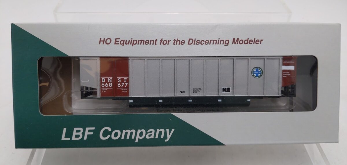 LBF 668677 HO Brown & Silver BNSF Johnstown Coalporter P/N 812 Car # 668677 Kit