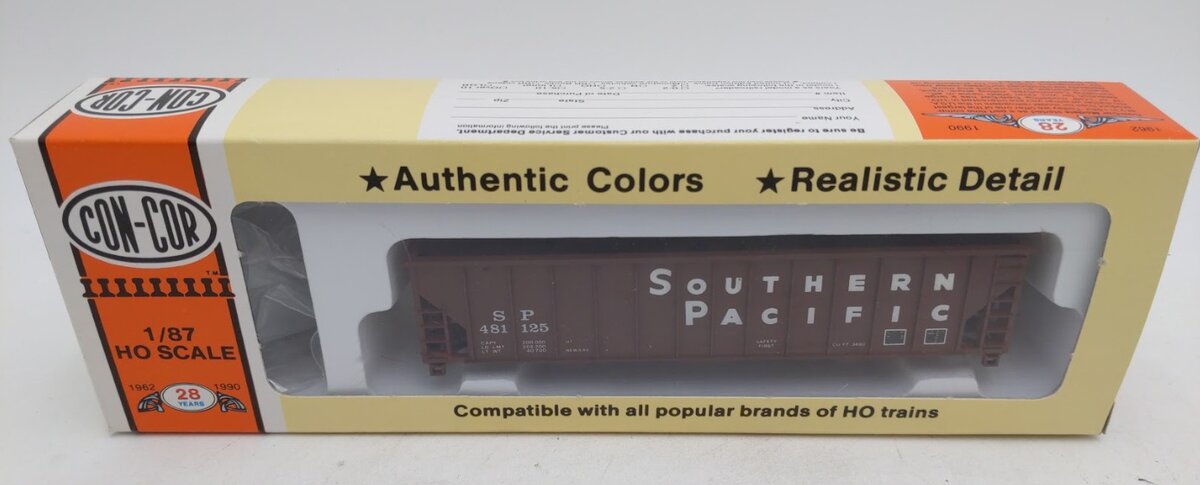 Con-Cor 001-009305 HO Scale 12 Panel 100 Ton Southern Pacific Coal Hopper Kit