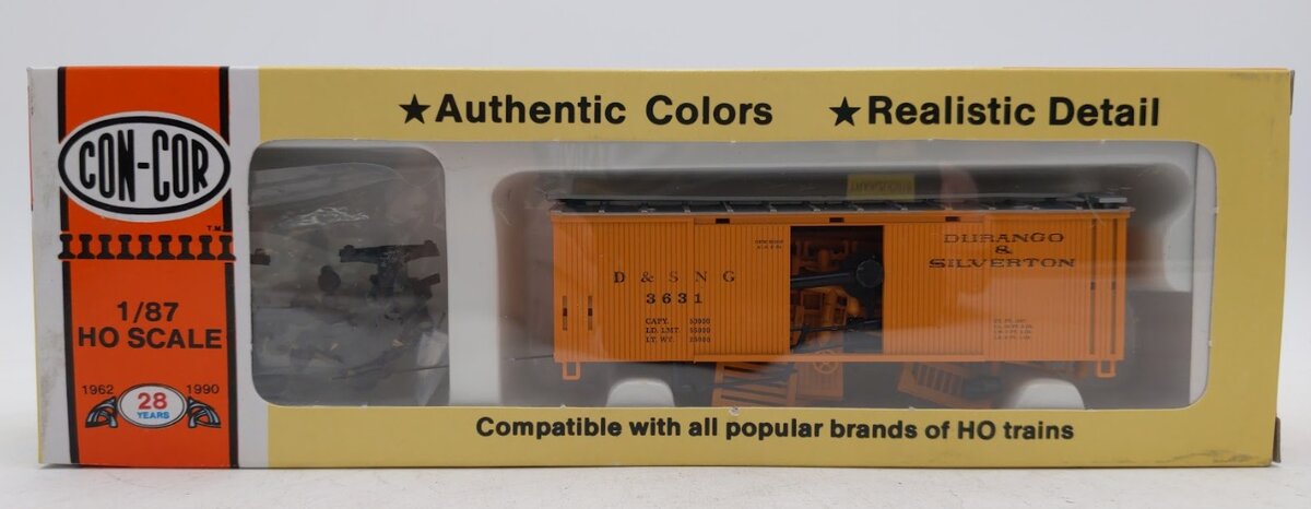 Con-Cor 3631 HO Old Time Boxcar Durango & Silverton Special Edition Kit