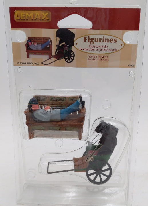 Lemax 62330 Rickshaw Ride Polyresin Figurine