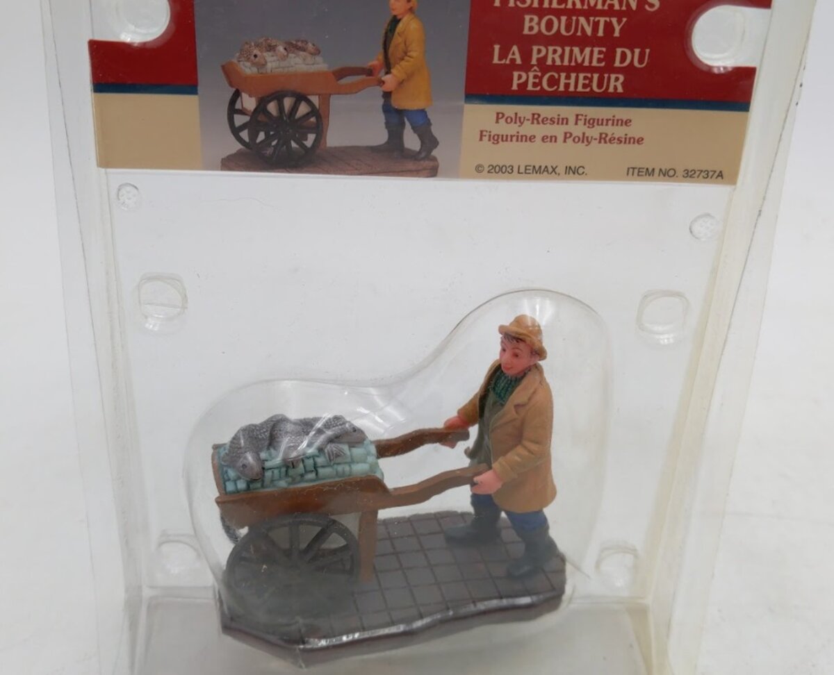 Lemax 32737A Village Collection Fisherman's Bounty Polyresin Figurine