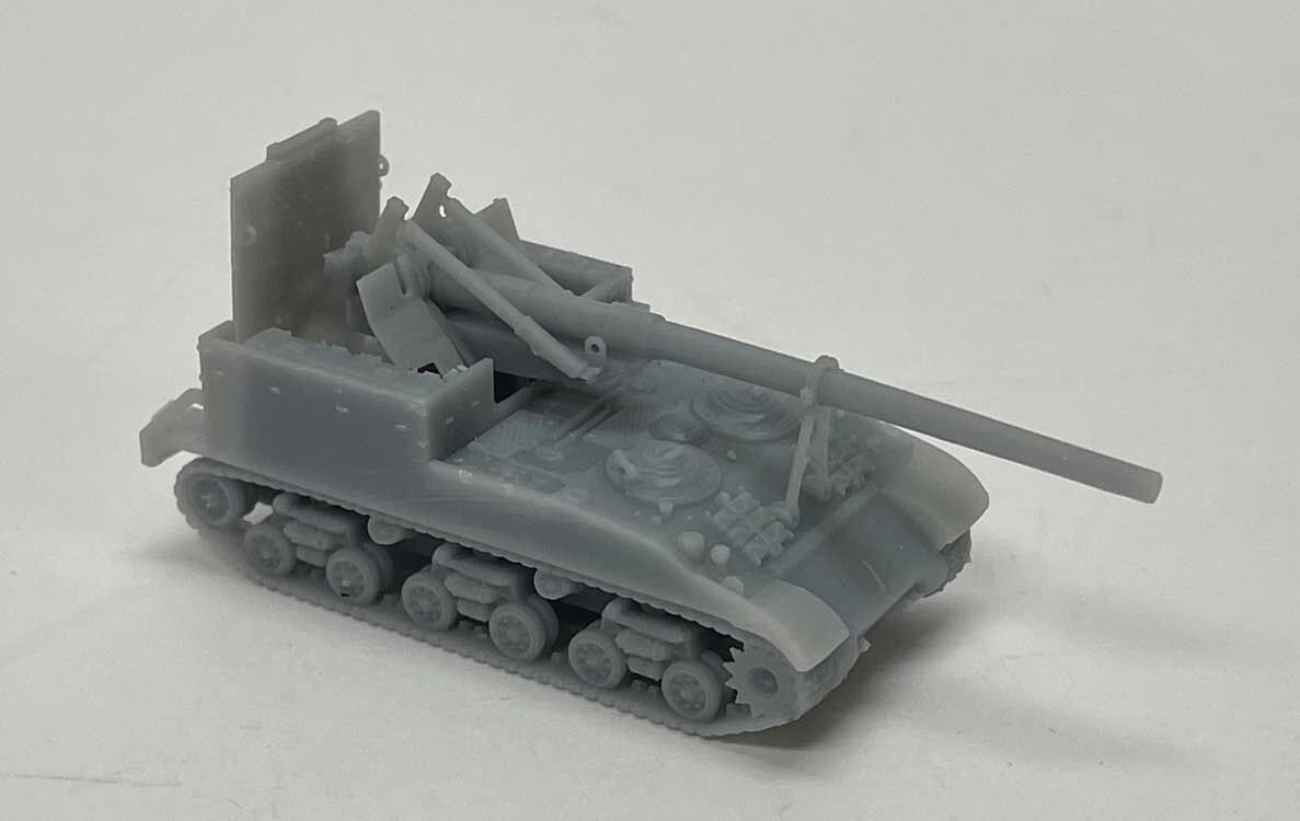 Phoenix Precision Models 30105 N M-40 155mm Howitzer Gun Motor Carriage 3D Kit