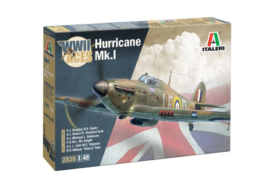 Italeri 2838 1:48 Hawker Hurricane Mk.l Aces Aircraft Plastic Model Kit