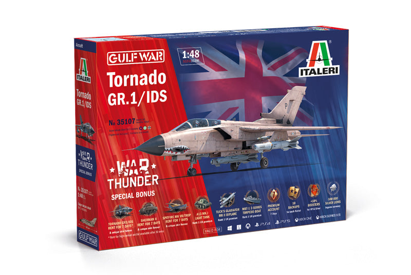 Italeri 35107 1:48 Tornado GR.1/IDS Gulf War Aircraft Plastic Model Kit