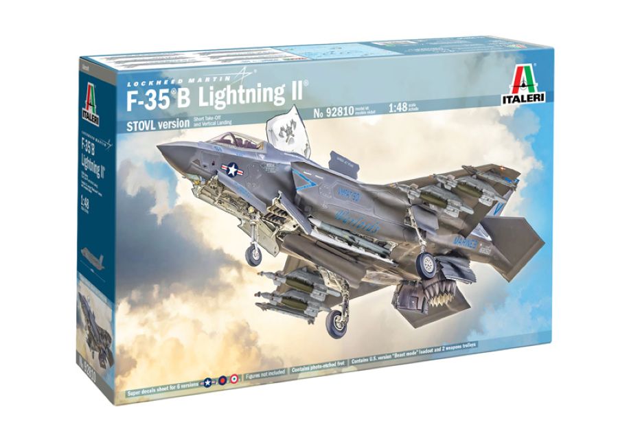 Italeri 92810 1:48 F-35 B Lightning II Aircraft Plastic Model Kit