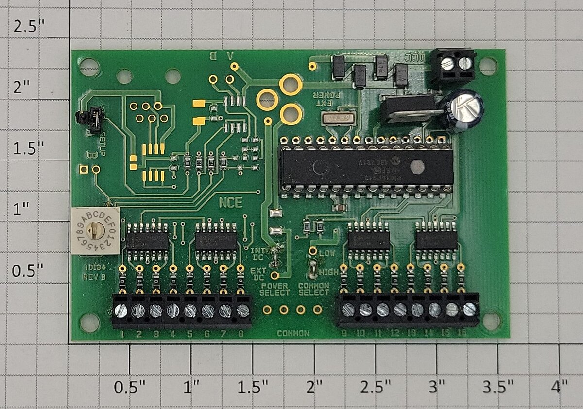 NCE Corporation 10134 RARE Switch-8 Power Control PCB Circuit Board