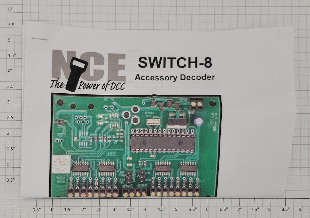 NCE Corporation 10134 RARE Switch-8 Power Control PCB Circuit Board