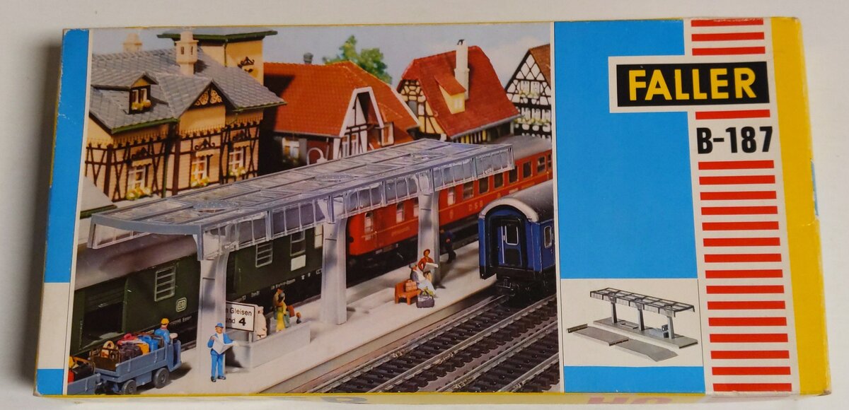 Faller B-187 HO Scale Train Stop Model Building Kit