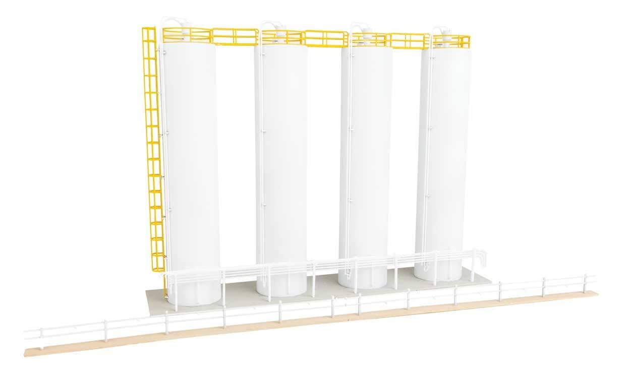 Walthers 933-4145 HO Plastic Pellet Plant Building Kit