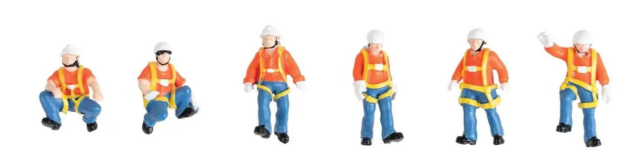Walthers 949-6201 HO Transload Facility Trackside Workers Figures (Set of 6)