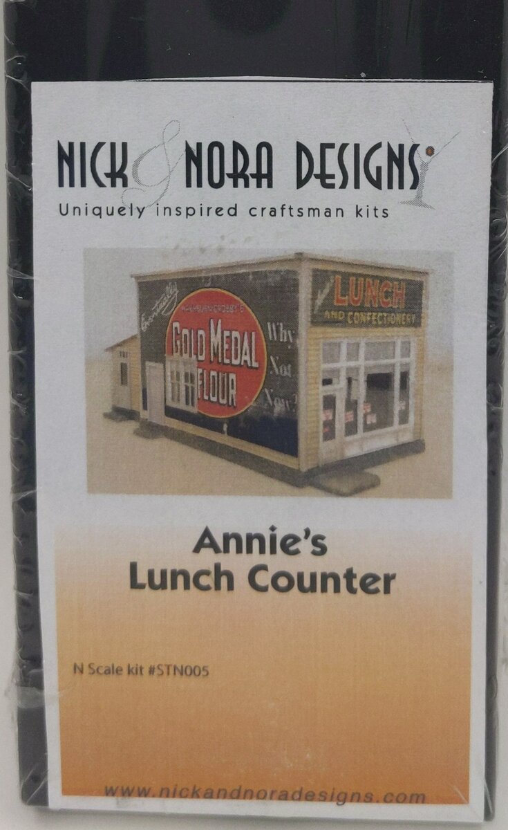 Nick & Nora stn005 N Scale Annie's Lunch Counter Building Kit