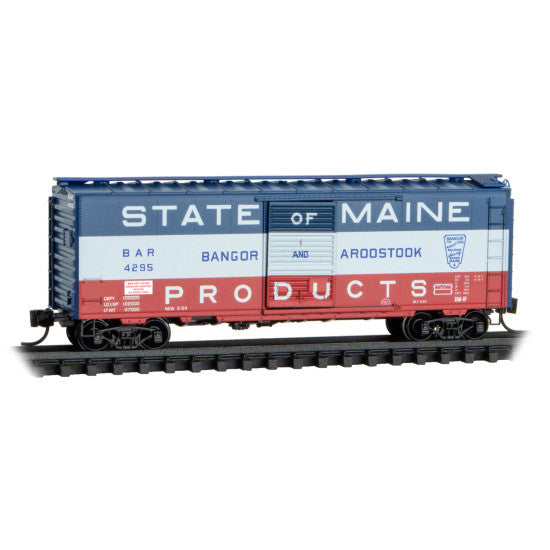 Micro-Trains 02000497 N Bangor & Aroostoock 40' Standard Boxcar #4295