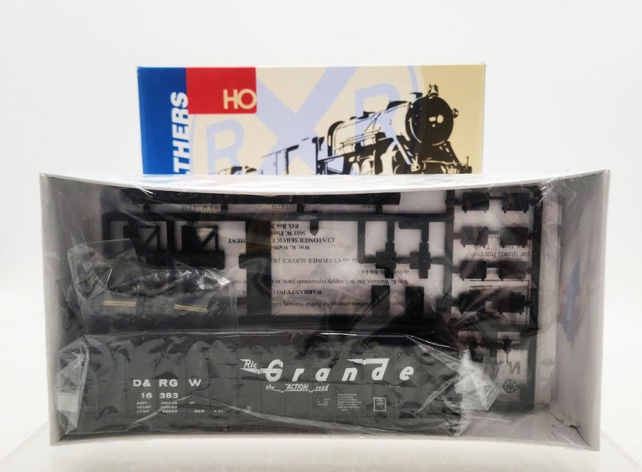 Walthers 932-4913 HO Scale Denver and Rio Grande Western Quad Hopper #16383 Kit