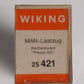Wiking 25421 HO Scale Walter Pieper KG Double Tractor Trailer Plastic Model Car