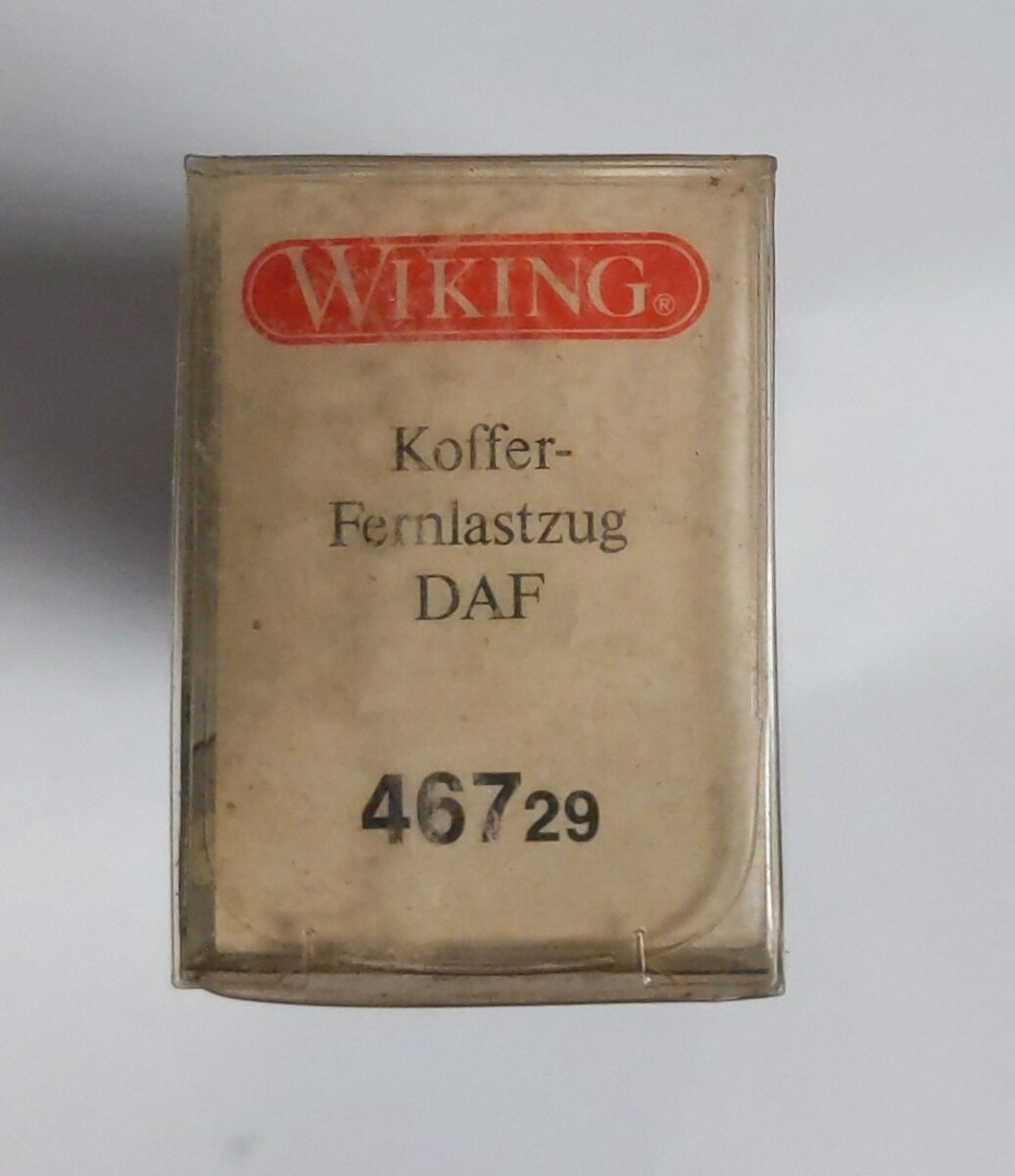 Wiking 46729 HO Scale ICA Koffer-Fernlastzug DAF Double Tractor Trailer Model