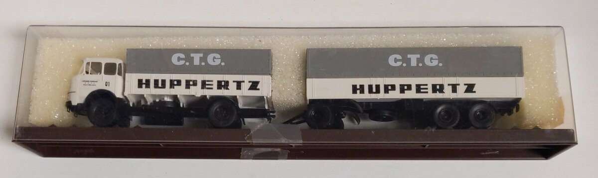Brekina Automodelle 84105 HO Scale "C.T.G. Huppertz" Double Tractor Trailer