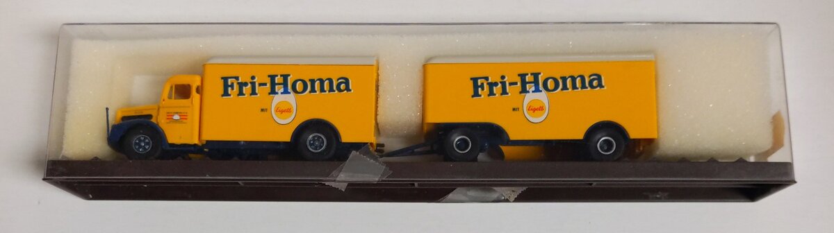 Brekina Automodelle 72202 HO Scale "Fri-Homa Eigells" Double Tractor Trailer