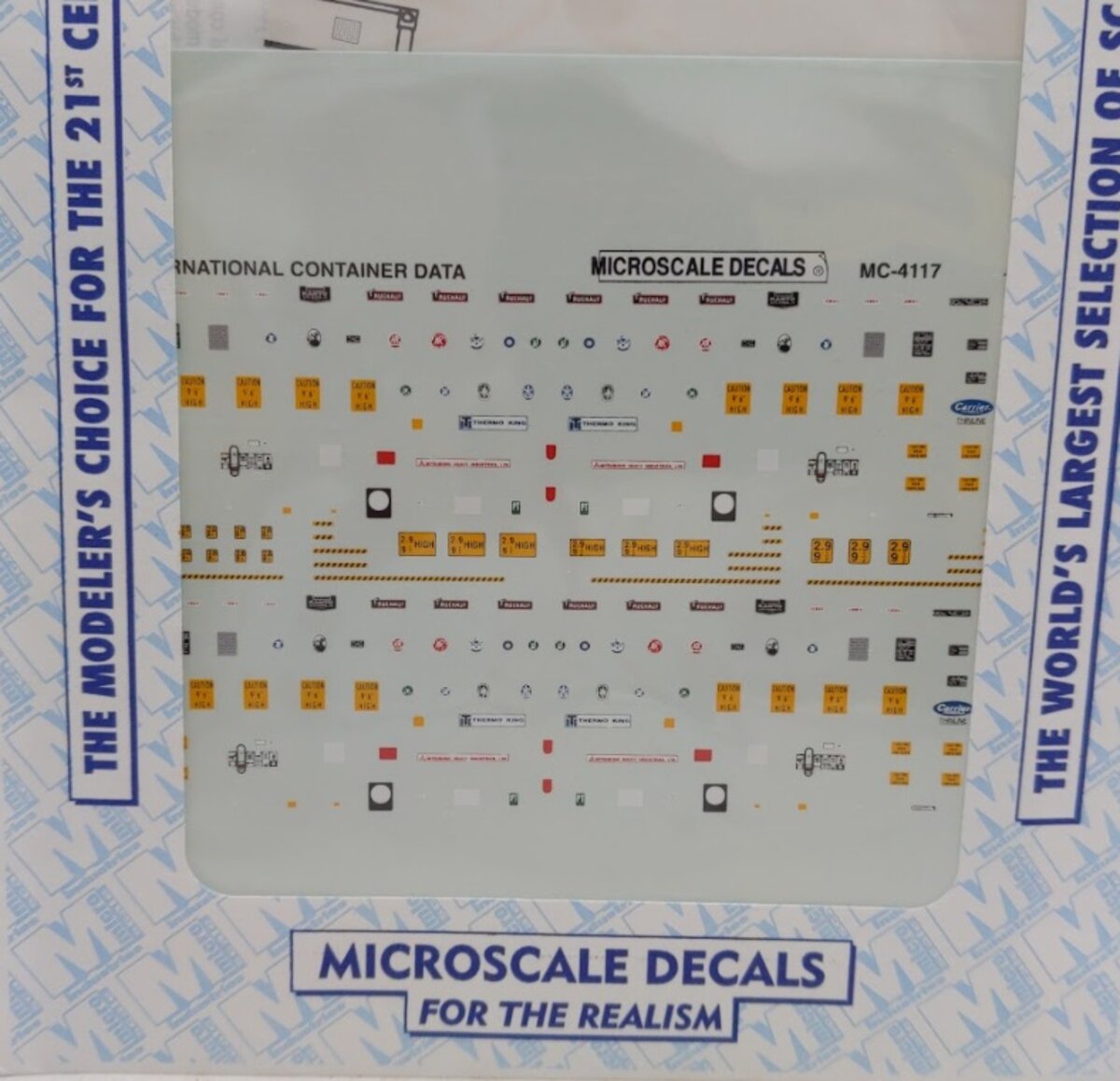 Microscale MC-4117 HO Data International Cargo Containers 20',40',45' 1980+