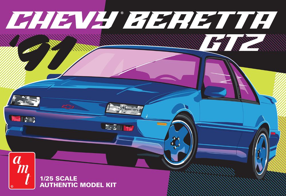 AMT 1531 1:25 1991 Chevy Beretta GTZ Car Plastic Model Kit