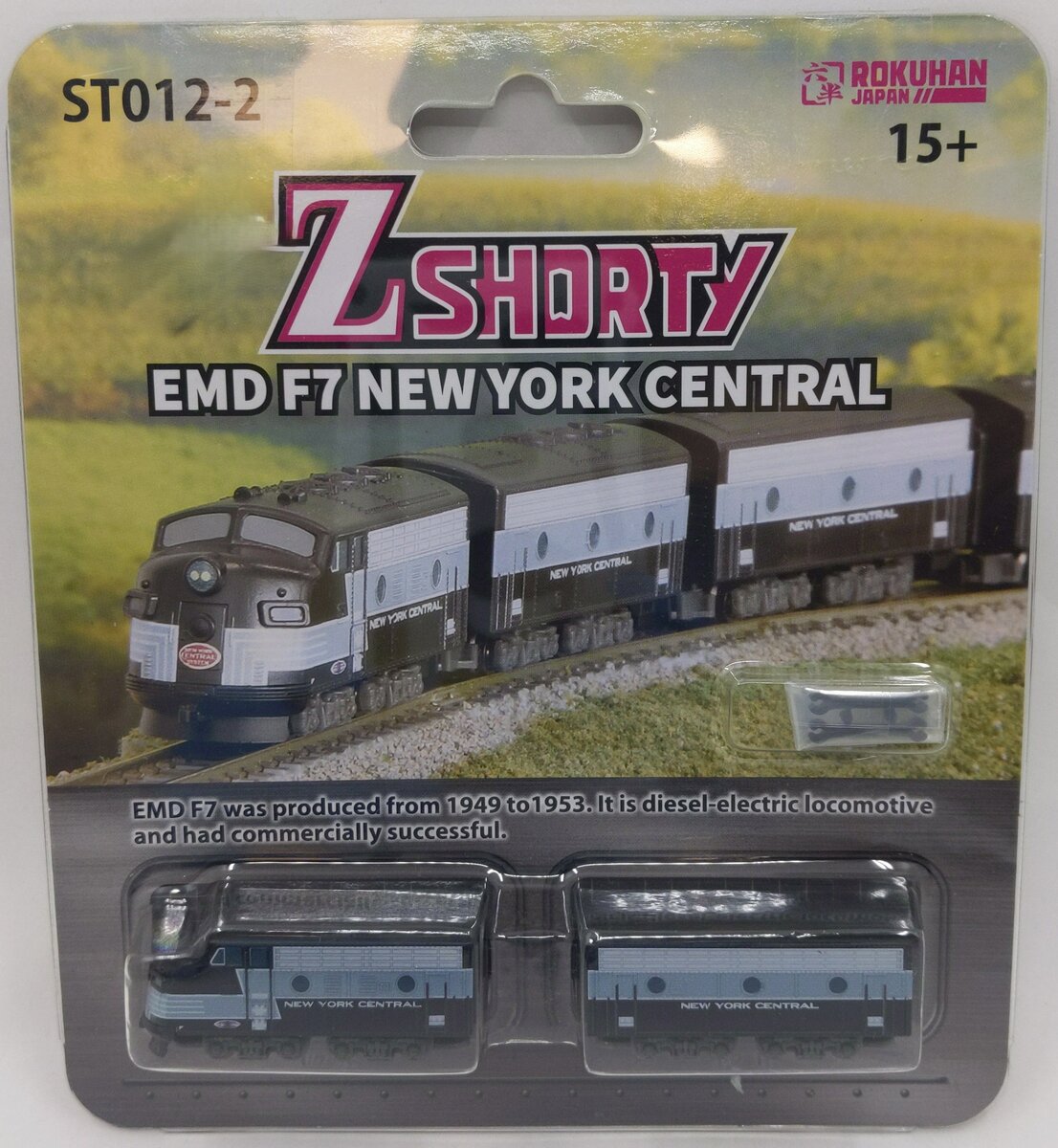 Rokuhan ST012-2 Z Scale EMD F7 New York Central Diesel Locomotive