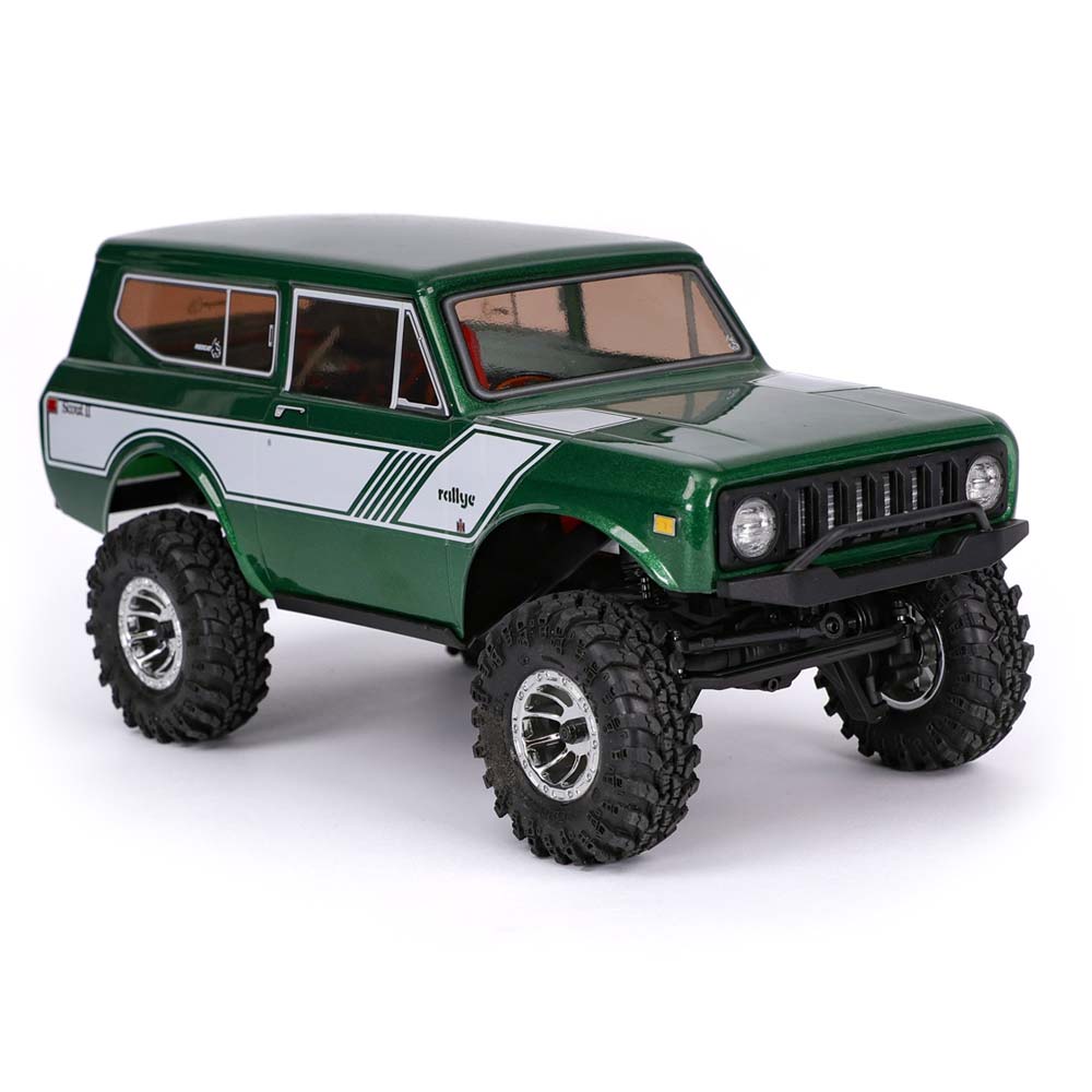 Redcat Racing RER37865 1:18 Green Ascent-18 International Scout II Rock Crawler
