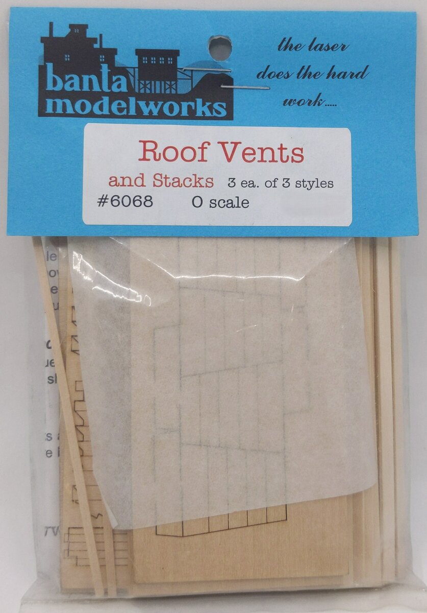 Banta Model Works 6068 Roof Vents and Stacks