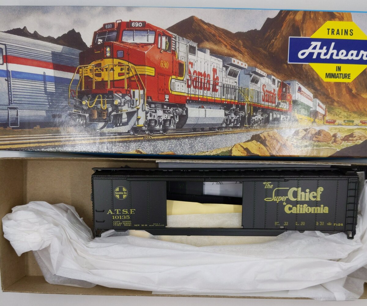 Athearn 2908I HO Blue Box Modern 2908I ATSF Santa Fe Box Car #10135