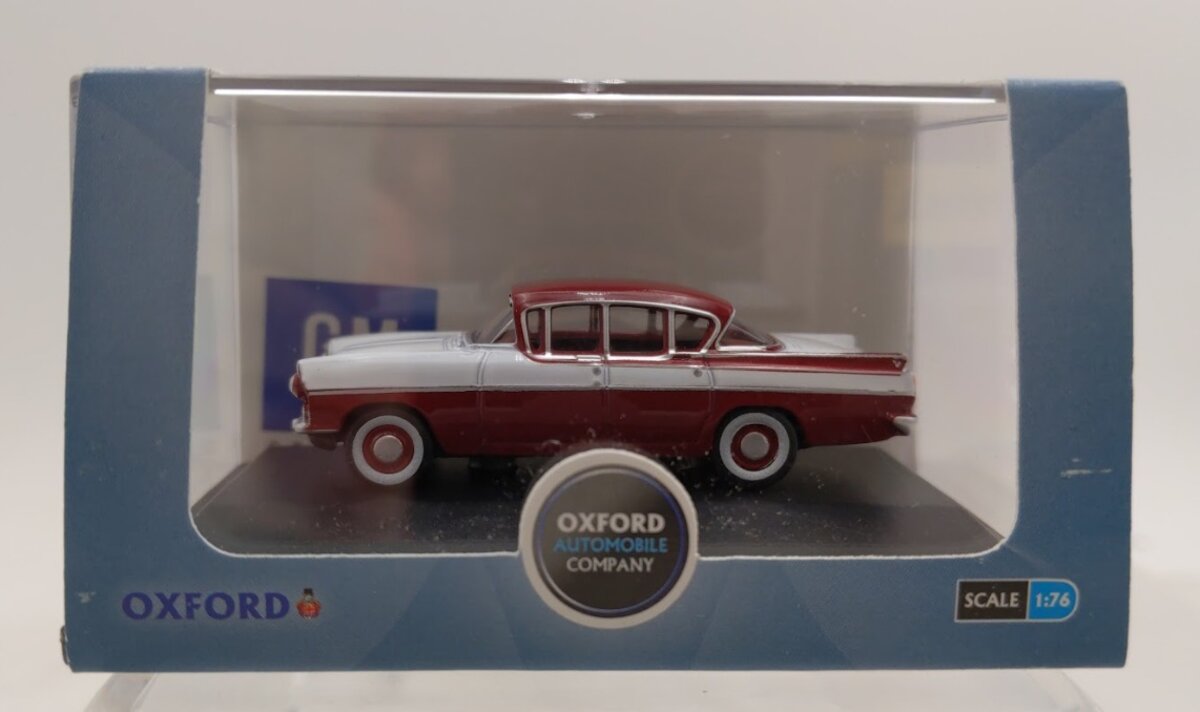 Oxford Diecast 76CRE009 1:76 Venetian Red/Polar White Vauxhall Cresta Regency