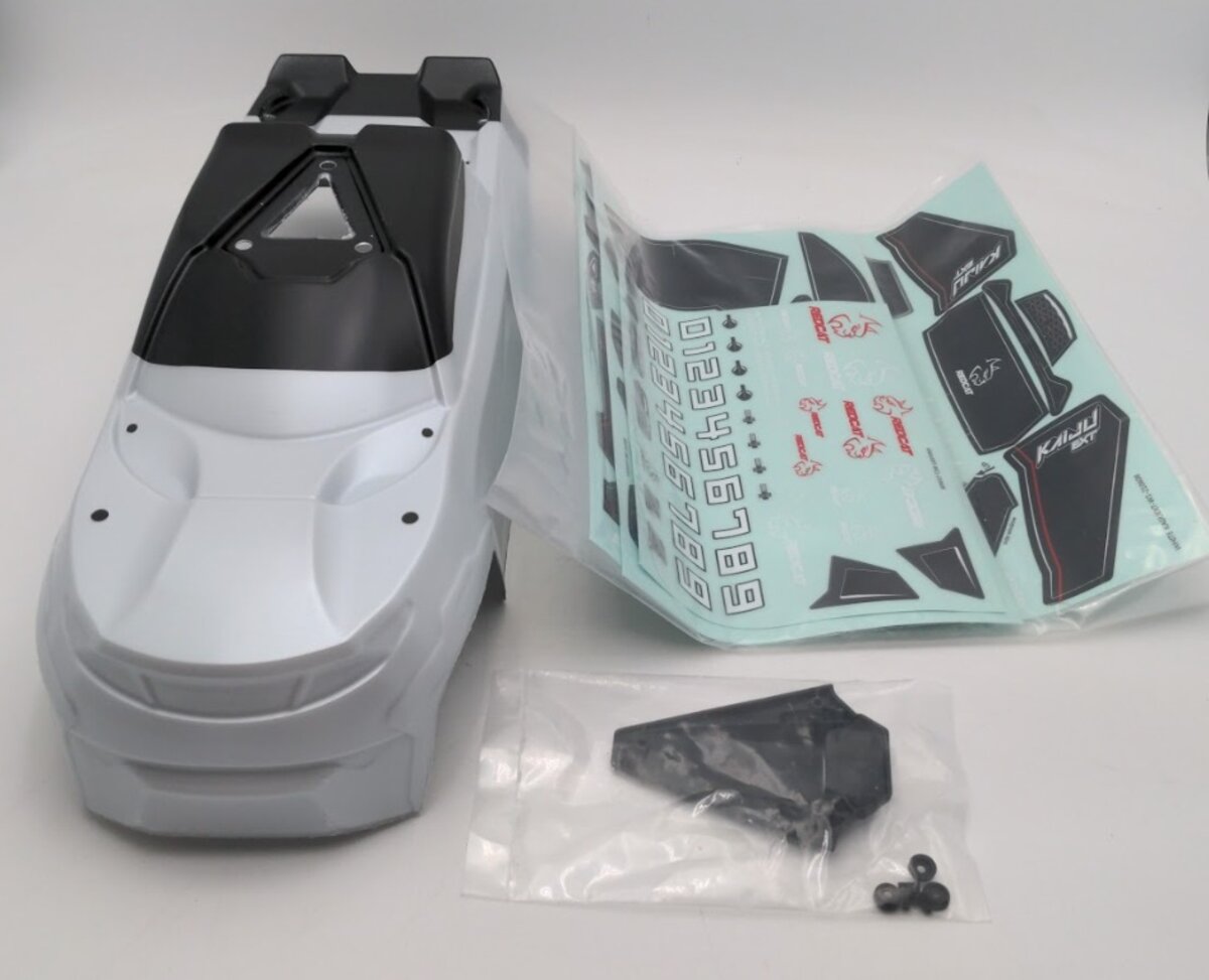 Redcat Racing RER14464 1:8 White Truck Body with Roof Skid Kit