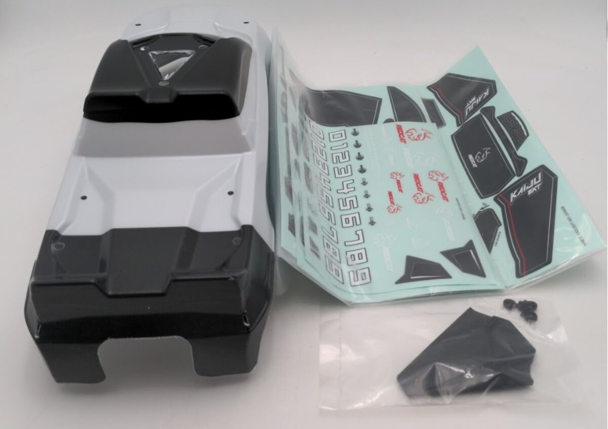 Redcat Racing RER14464 1:8 White Truck Body with Roof Skid Kit