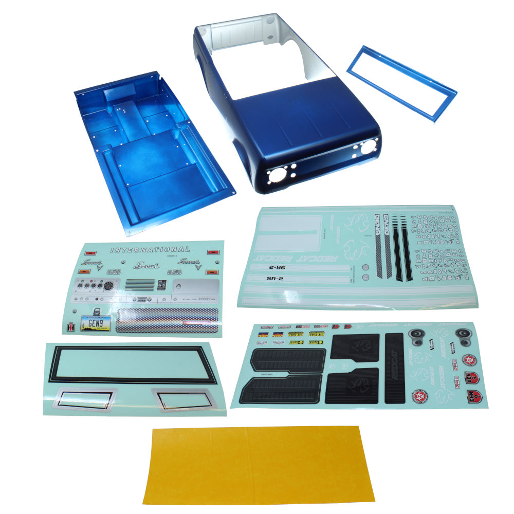 Redcat Racing RER15465 International Scout 800 Blue Body Set