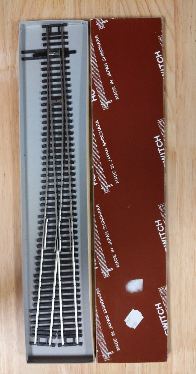 Shinohara Track HO N100 #8 R/H Vintage Switch Track
