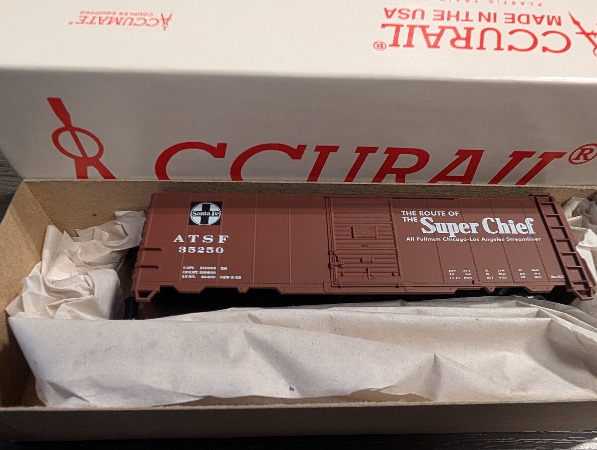 Accurail 3501 HO Santa Fe AAR 40' Steel Boxcar #35250 Kit