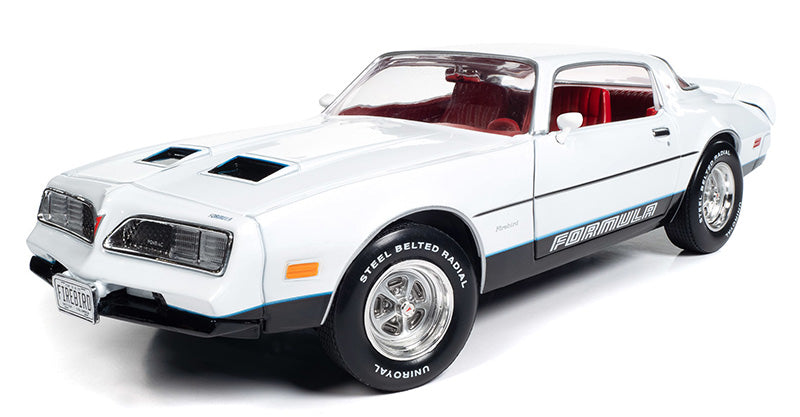 American Muscle 1318 1:18 Cameo White 1977 Pontiac Firebird Formula Car