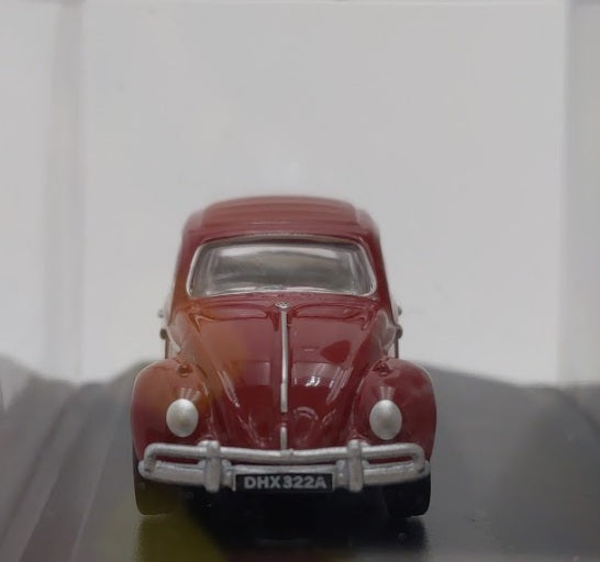 Oxford Diecast 76VWB002 1:76 Ruby Red VW Bug Volkswagen Beetle Wiedersehen