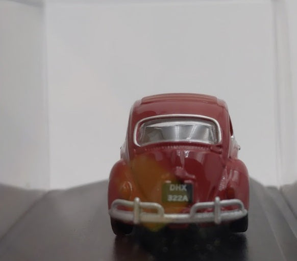 Oxford Diecast 76VWB002 1:76 Ruby Red VW Bug Volkswagen Beetle Wiedersehen