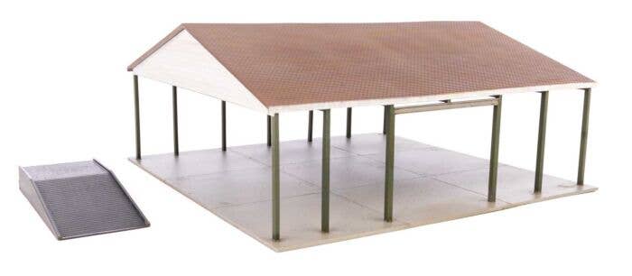 Walthers 933-4180 HO Transload Facility Open Air Intermodal Shed Kit
