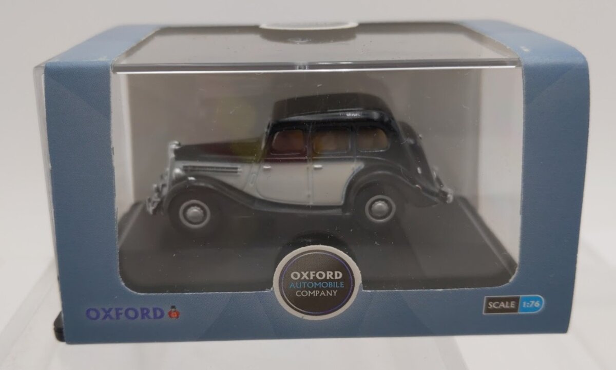 Oxford Diecast 76WO005 1:76 Scale Black/Ivory Wolseley 18/85 Diecast Model