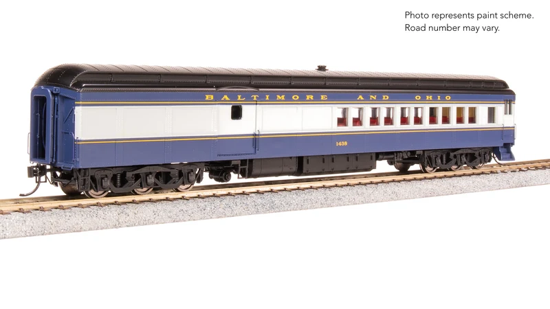Broadway Limited 9741 HO Baltimore & Ohio Blue & Gray Baggage-Combine Car #1438