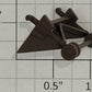 S-Helper 655-03-03 Short Brown Flat Car Landing Gear