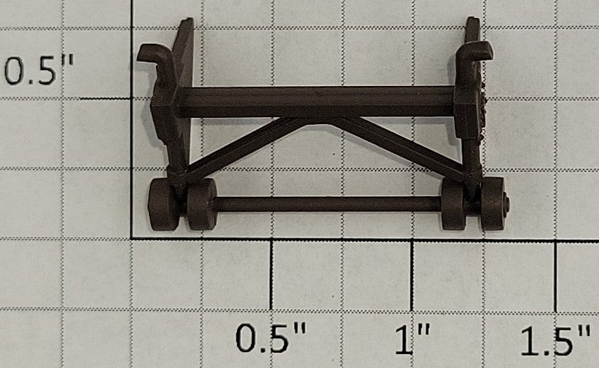 S-Helper 655-03-03 Short Brown Flat Car Landing Gear