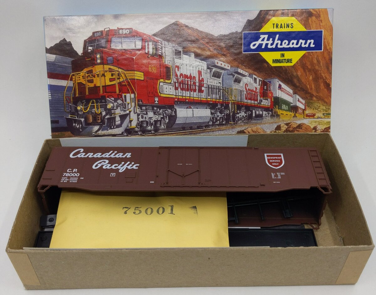 Athearn 05262 HO Scale 50' CP Newsprint Plug Door Box Car Kit
