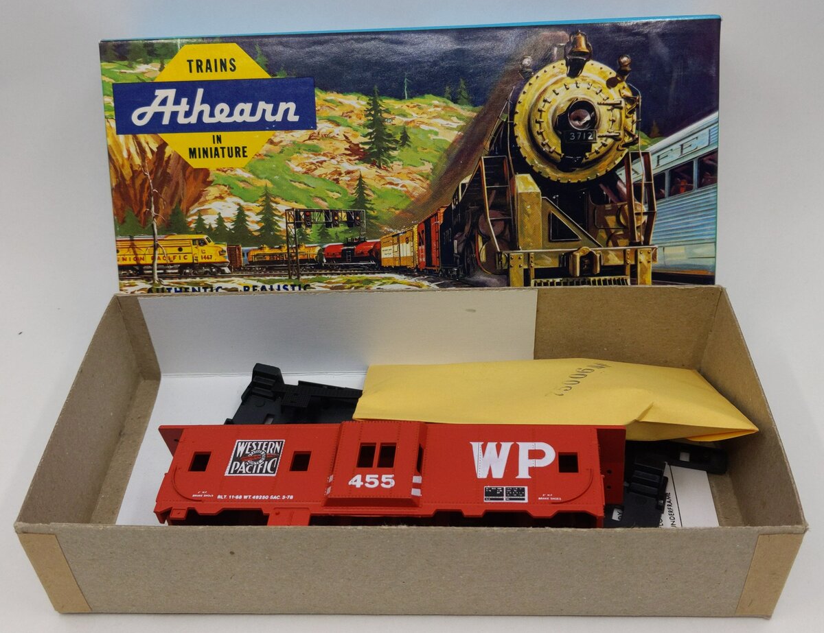 Athearn 2205 HO Scale Bev-Bel C.C. Western Pacific Bay Window Caboose Kit