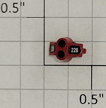 S-Helper 653-07-01 Switcher Red Double Headlight Housing #228