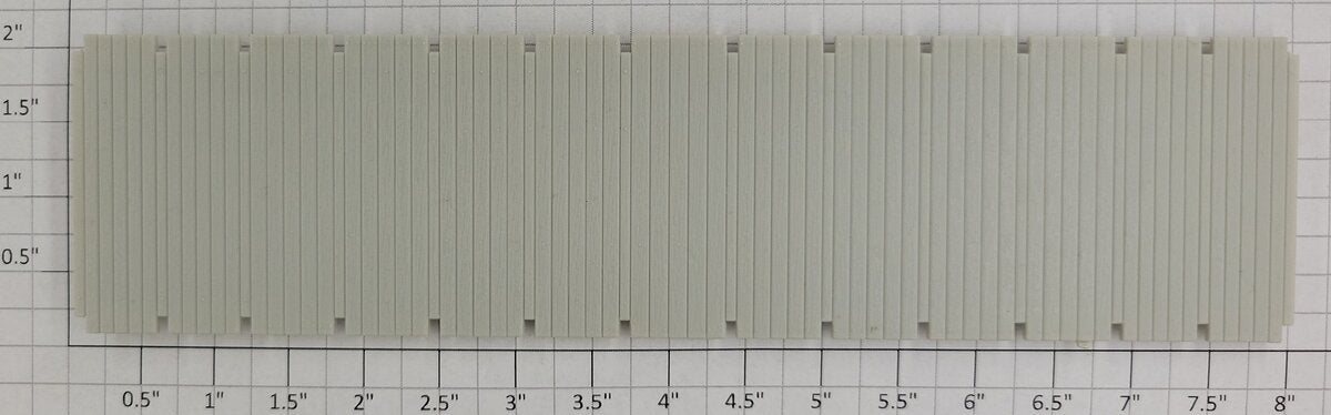 S-Helper 654-05-01 Unpainted Plastic Main Deck Flatcar Frame