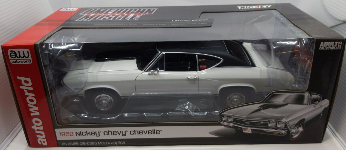 Auto World 1201 1:18 1968 Nickey Chevelle Diecast Car