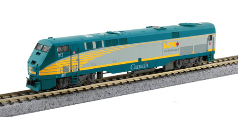 Kato 176-6042-DCC N VIA Rail GE P42 "Genesis" Diesel Locomotive with DCC #917